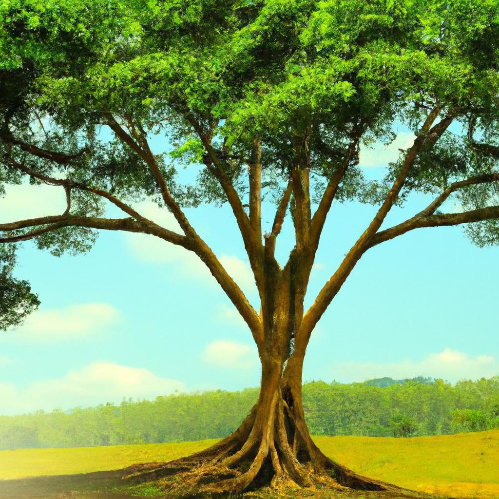 Relação simbiótica entre plantas e animais na natureza