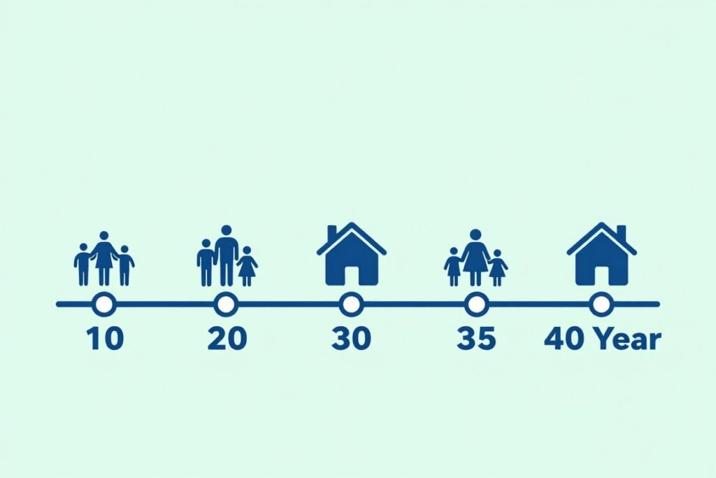 20-year term life and 30-year term life planning timeline