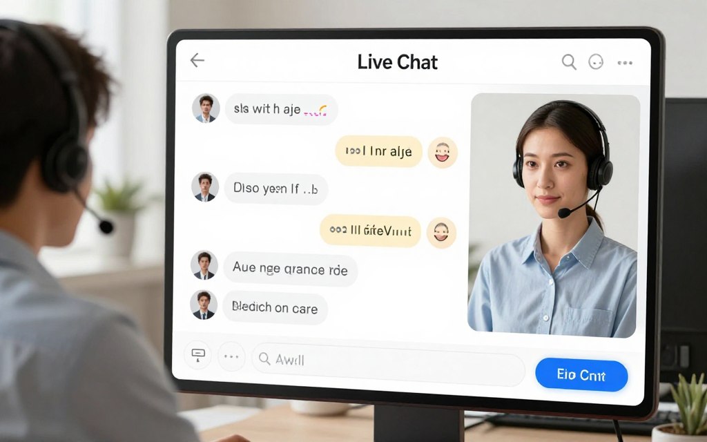 AI live chat assistant handing a customer conversation to a human agent