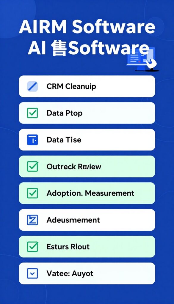 AI sales software implementation checklist