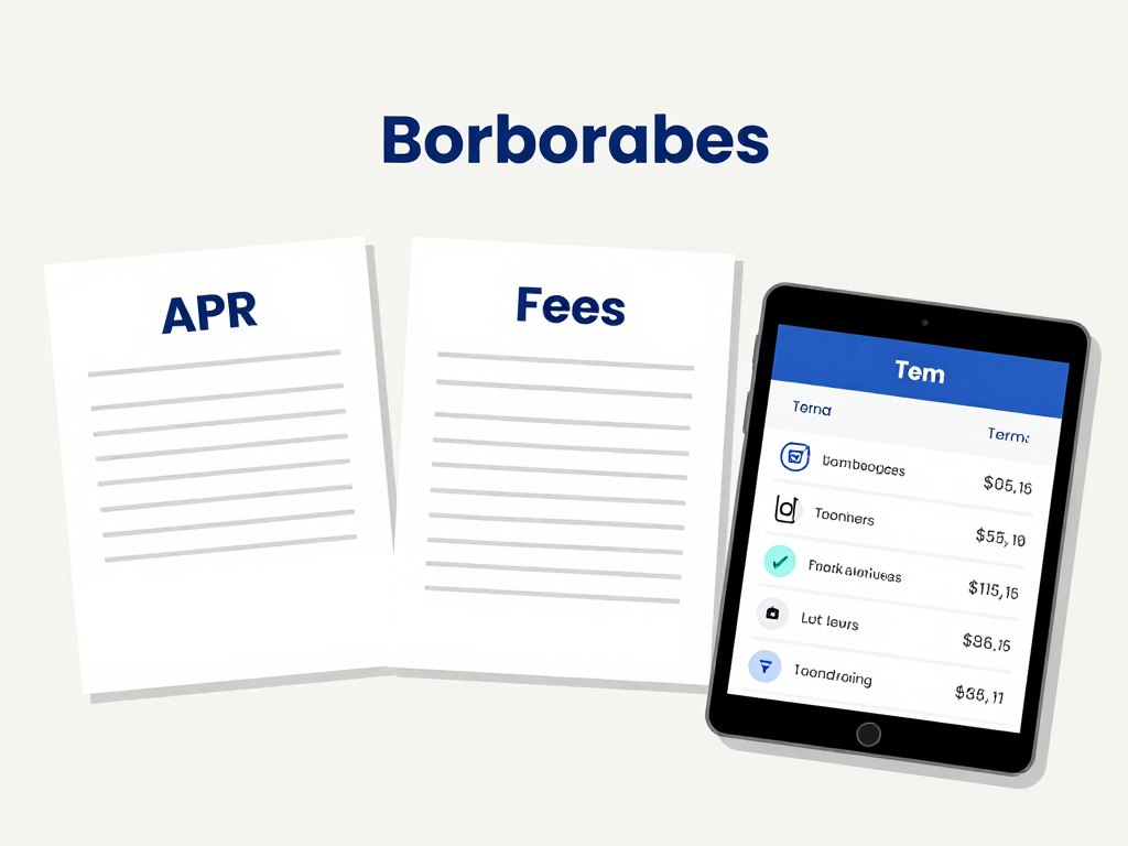 Borrower comparing personal loan APR and monthly payments Borrower comparing personal loan APR and monthly payments