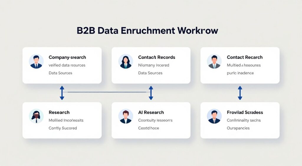 Clay data enrichment workflow for B2B prospecting