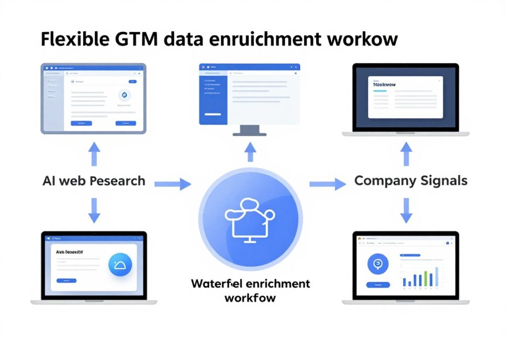 Clay data enrichment workflow for best AI sales tools