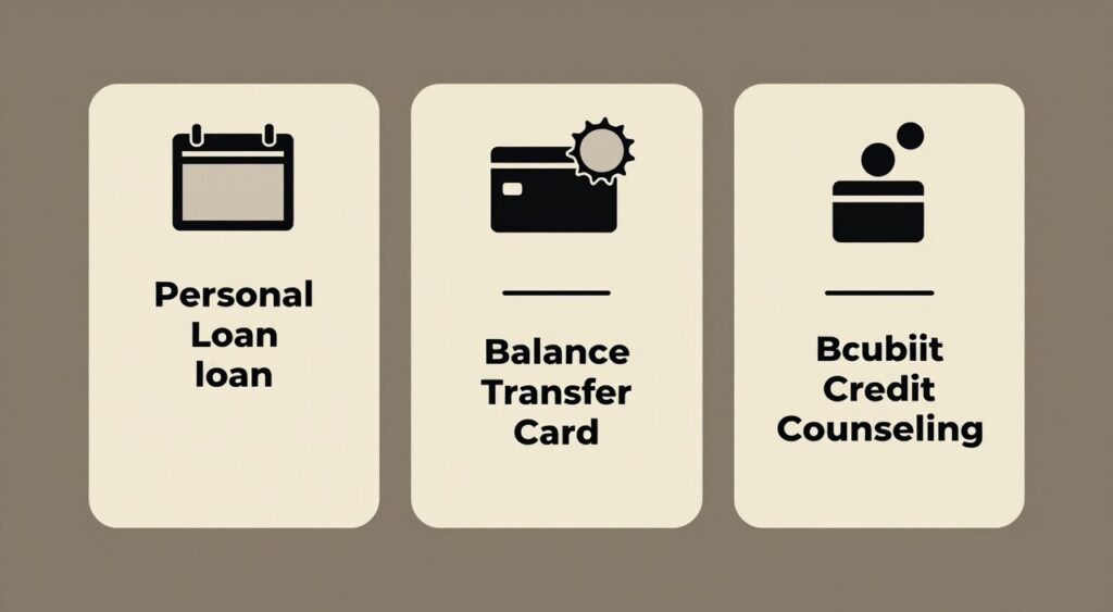 Comparing debt consolidation, balance transfer and credit counseling options