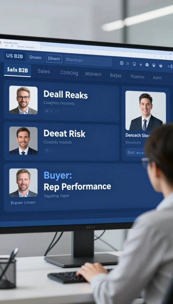 Conversation intelligence and sales coaching workspace