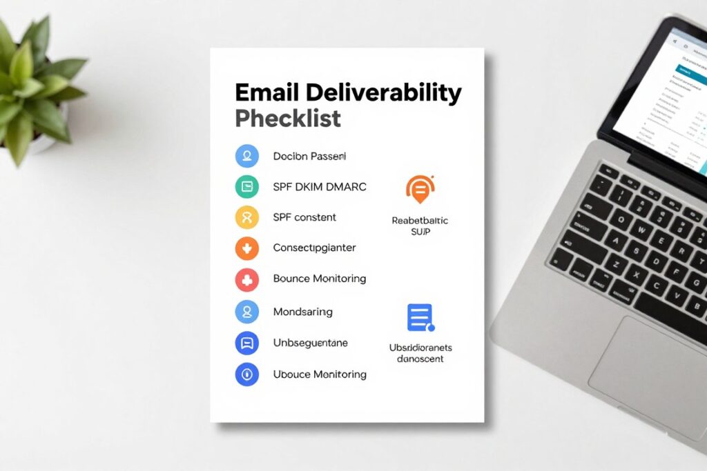 Email deliverability checklist with authentication and suppression rules Email deliverability checklist with authentication and suppression rules