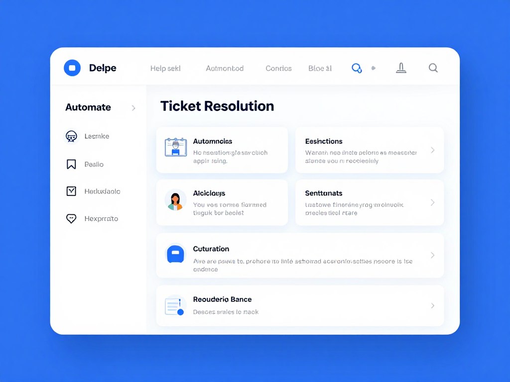 Freshworks style AI help desk with automated ticket resolution