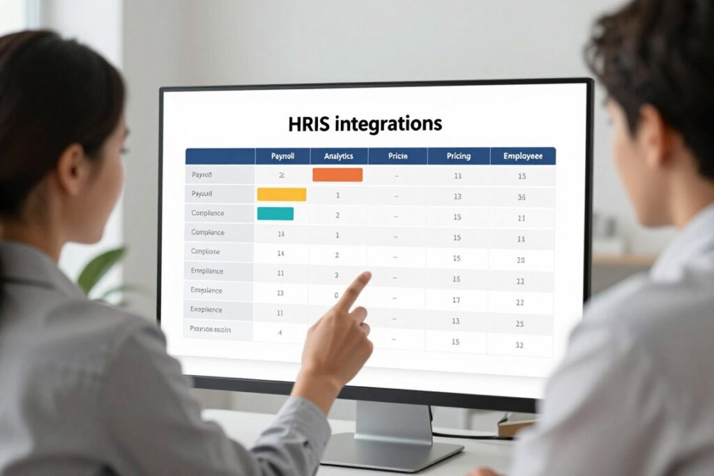 HR consultant evaluating employee benefits software criteria