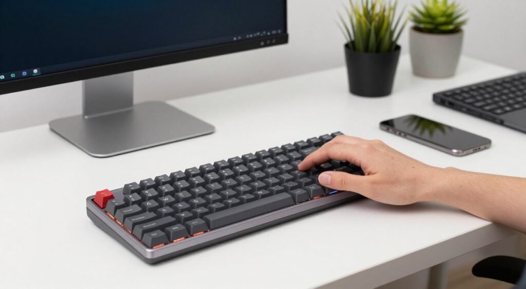 Keychron Q10 remote work setup