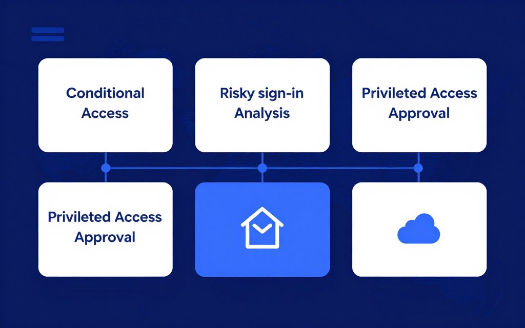 Microsoft Entra identity risk and conditional access concept Microsoft Entra identity risk and conditional access concept
