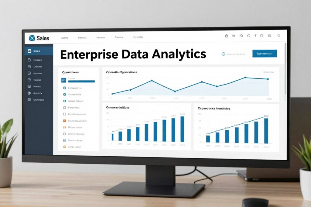 Microsoft Power BI style data analytics report for US business users