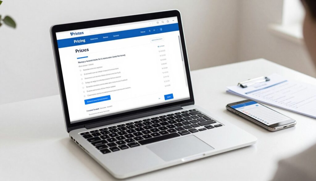 Person checking free budgeting app terms and privacy settings