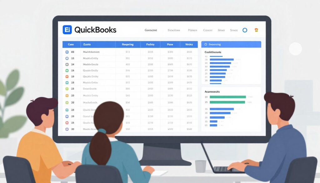 QuickBooks and spreadsheet-centric financial reporting workflow