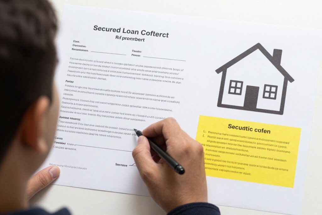 Secured personal loan collateral risk review
