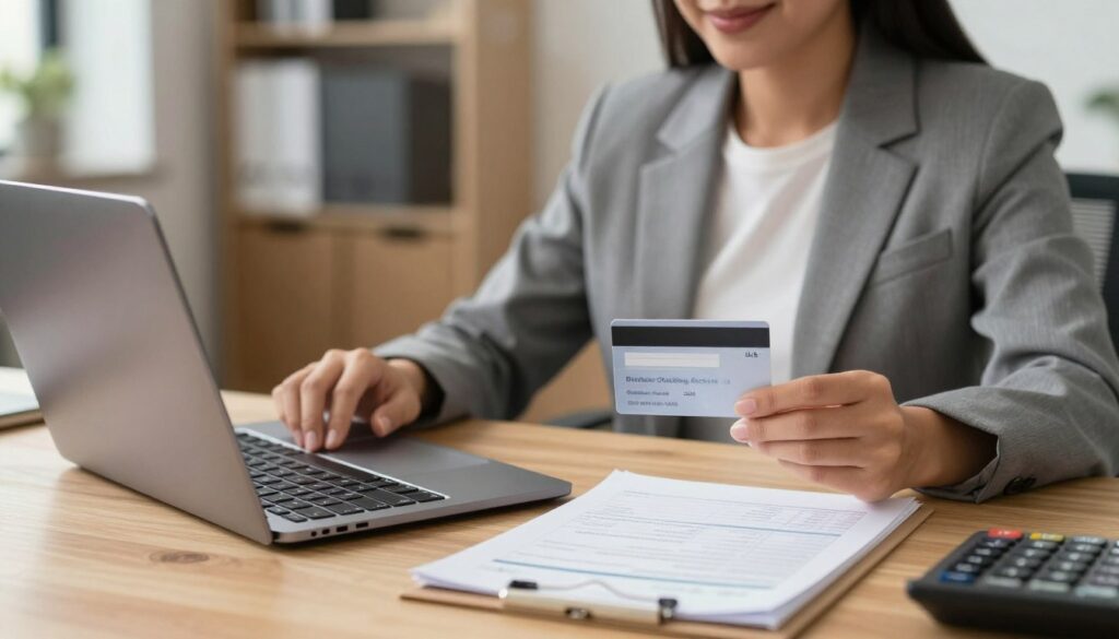 Small business owner choosing among best business checking accounts