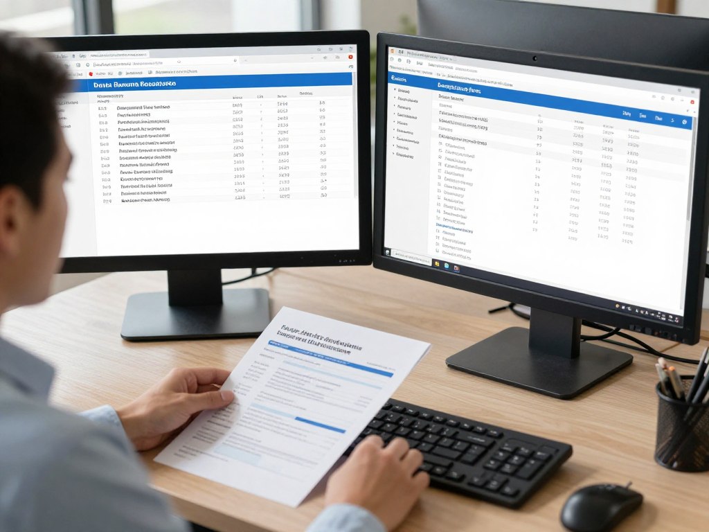 accountant reviewing AI bookkeeping workflow