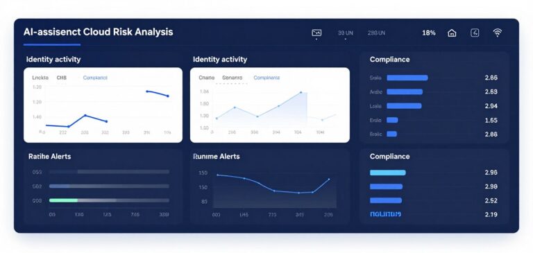 best AI cloud security tools dashboard showing cloud risk and identity signals