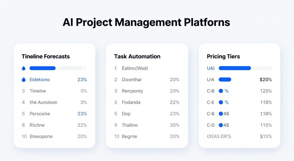 best AI project management tools comparison table for US businesses