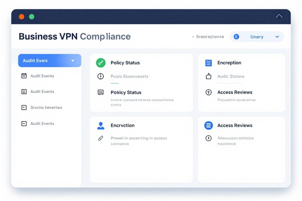 business VPN compliance dashboard