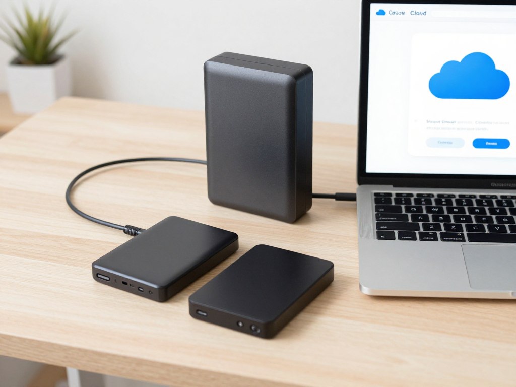 cloud backup with encrypted external hard drives