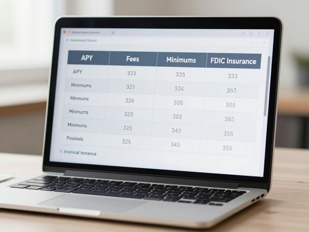 comparison table for best high-yield savings accounts