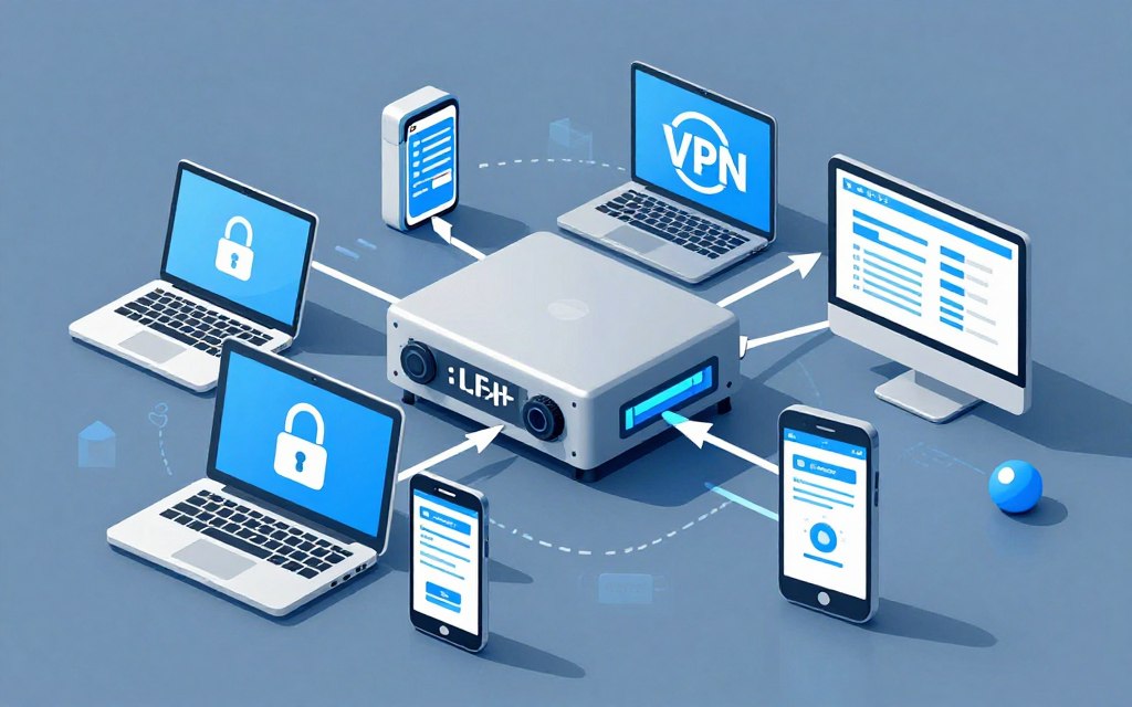 encrypted remote business connection