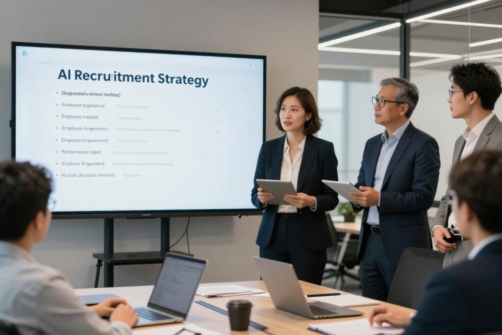 enterprise HR leaders selecting best AI HR software after compliance review