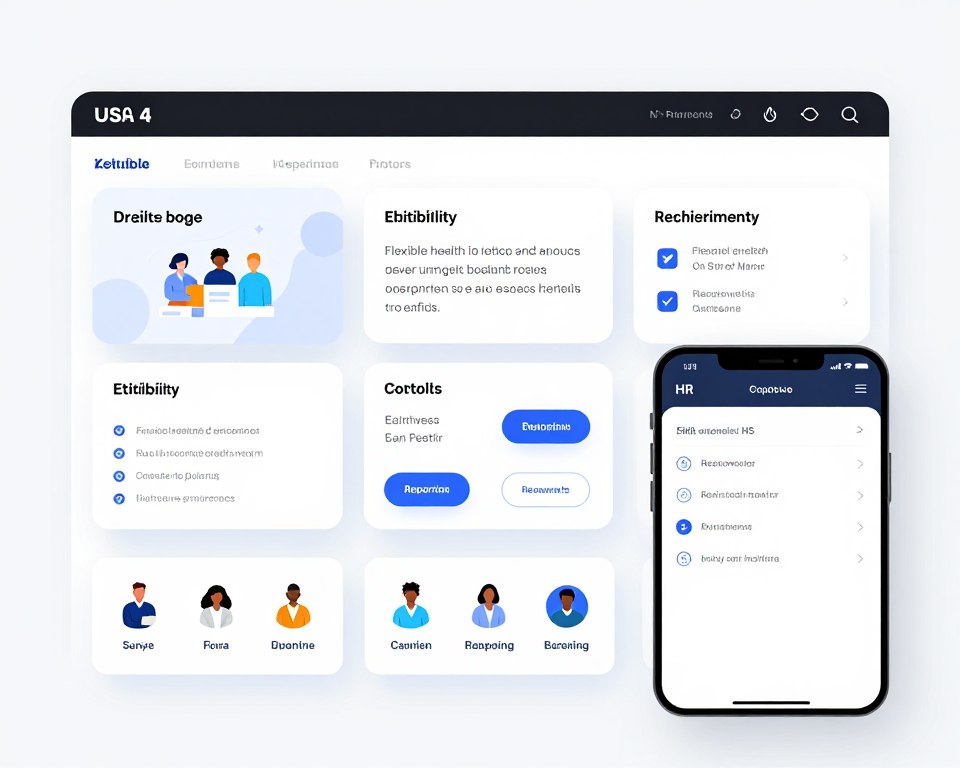 flexible employee benefits platform with employee spending and plan options