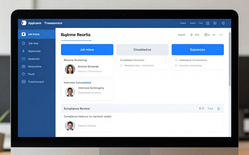 iCIMS style applicant tracking and AI recruiting workflow