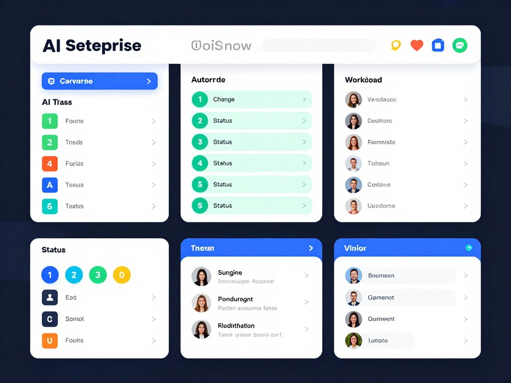 monday.com visual project board with AI task automation