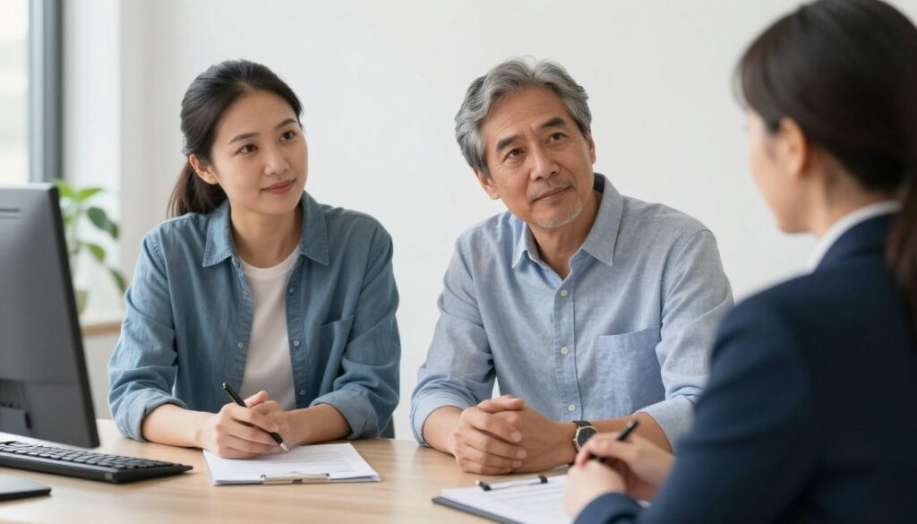 older applicant comparing term life insurance options
