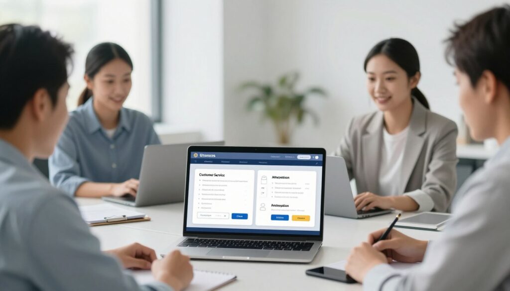 small business team selecting the best AI customer support tools