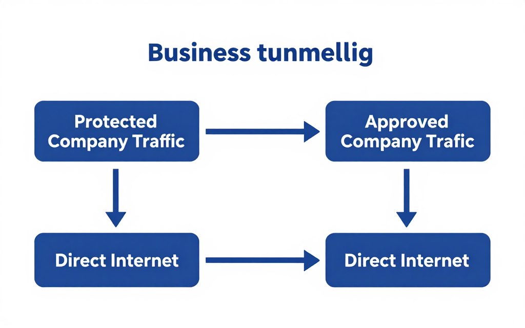 split tunneling traffic design