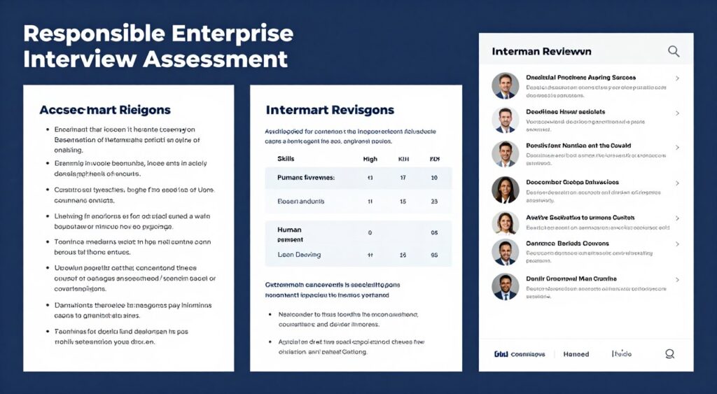 structured AI-assisted interview assessment with human oversight
