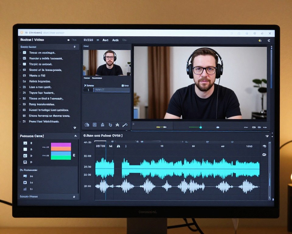 text based video editor for podcast and talking head content