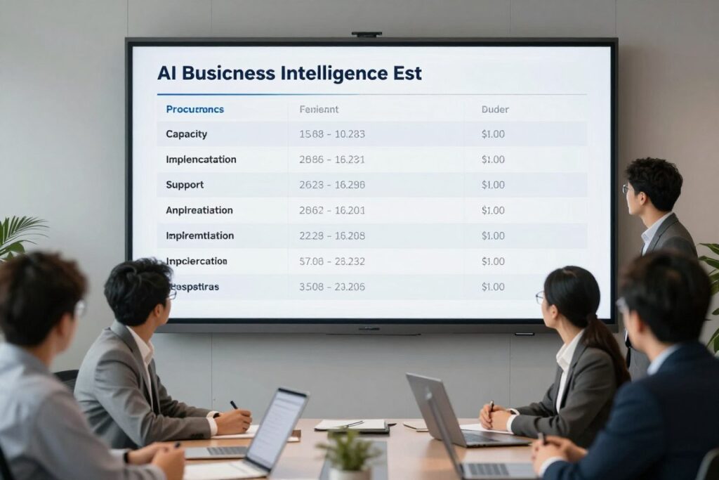 total cost analysis for business intelligence platform procurement